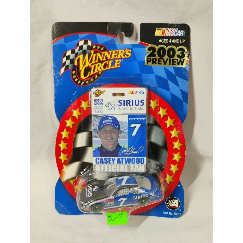 2003 NASCAR Winners Circle 15897 Casey Atwood #7 Pit Pass‎ Preview Series 1:64